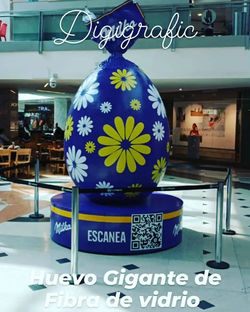 Huevo Gigante de pascua 2.5mt