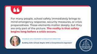 Building Safer Schools Begins With a Comprehensive Approach