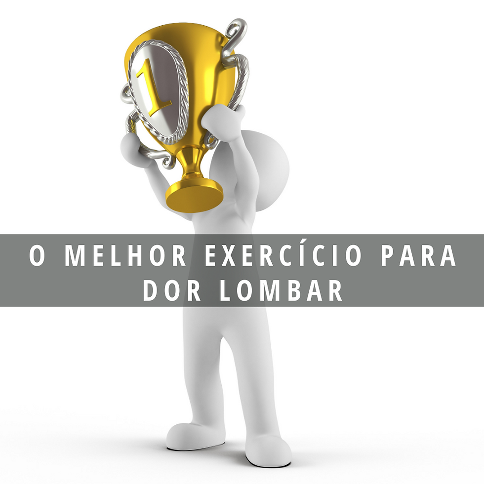 O melhor exercício para dor lombar