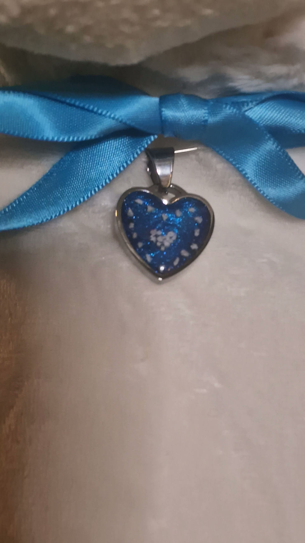 Thumbnail: 'Memorial Plush Bears' with Stainless Steel Heart Pendant 