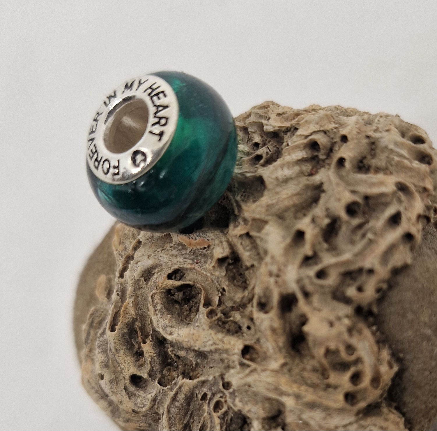 Forever In My Heart Murano Style Bead Charm