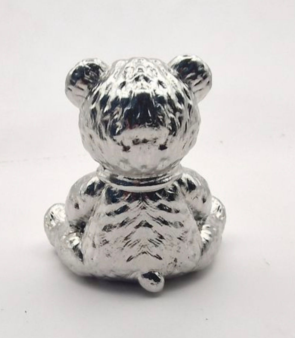 Thumbnail: 'Memorial Bear' Keepsake, Paperweight, Stainless Steel 