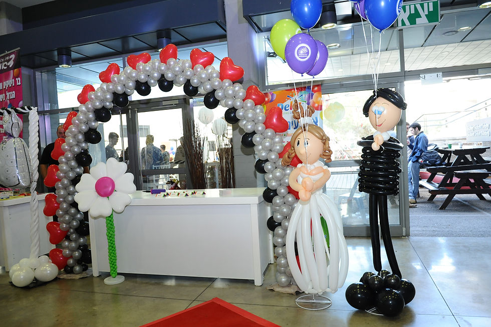 חתן כלה מבלונים