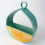 Thumbnail: Satin Matte Turquoise Tear Drop Hanging Planter