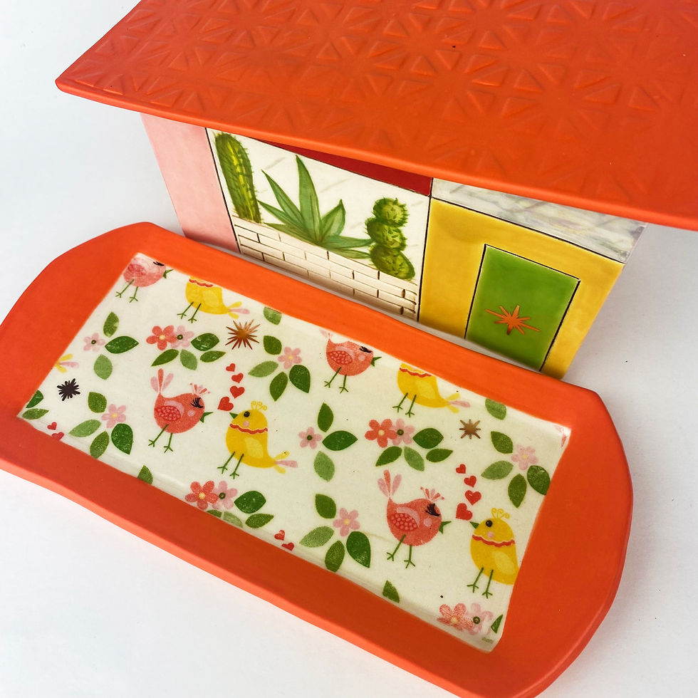 Thumbnail: MCM Butter Dish Green Door