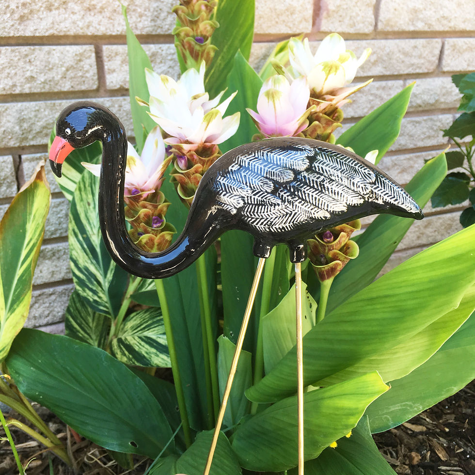 Thumbnail: Tuxedo Ceramic Flamingo