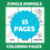 Miniatura: Printable and Editable Jungle Animal Coloring Pages for Kids or Adults - Canva T