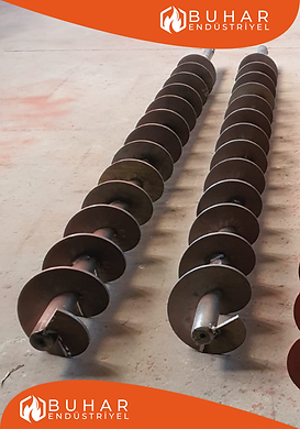 Mil üzerine kaynaklı helezon, uzun ömürlü ve sağlam.