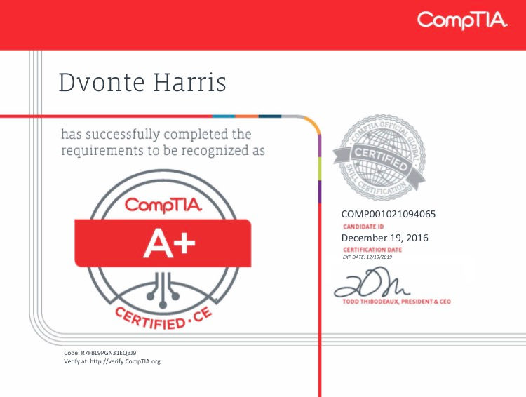 A+ Certified