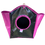 Thumbnail: Hanging horse hay feeder black and pink