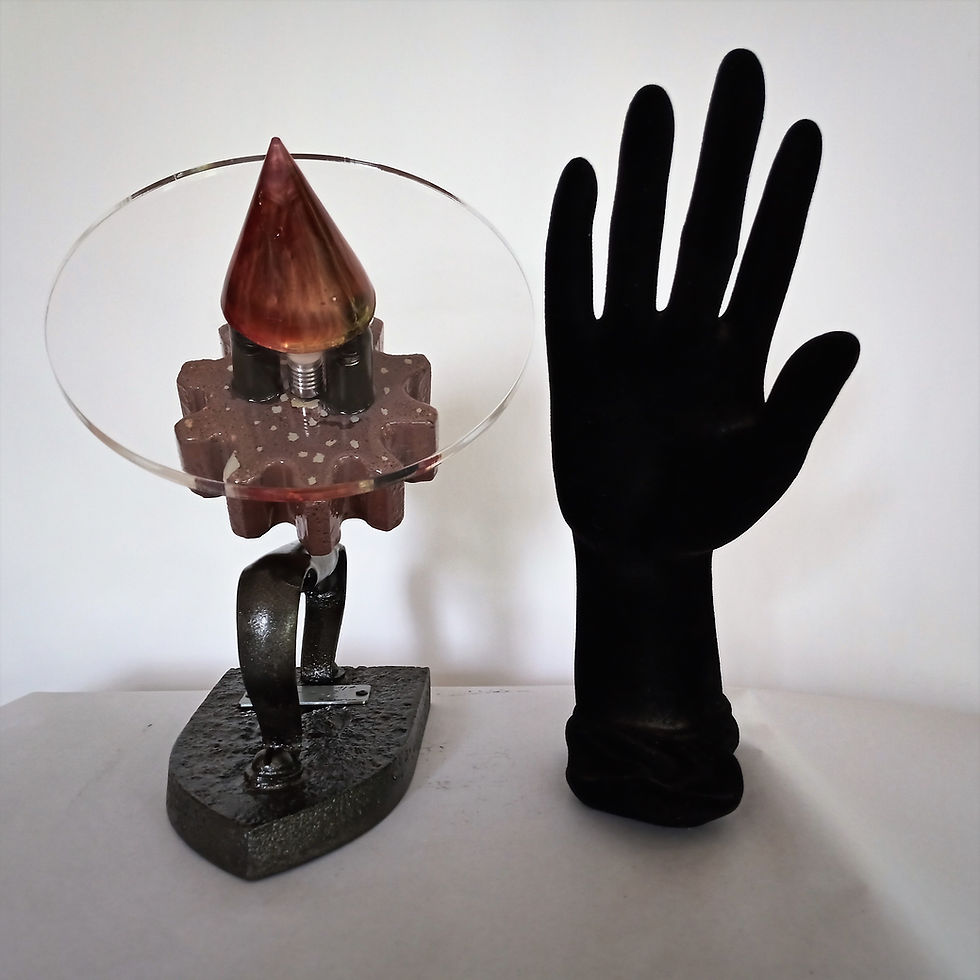 Miniature : fabrice  sculpture lumineuse bordeaux fer 2.3