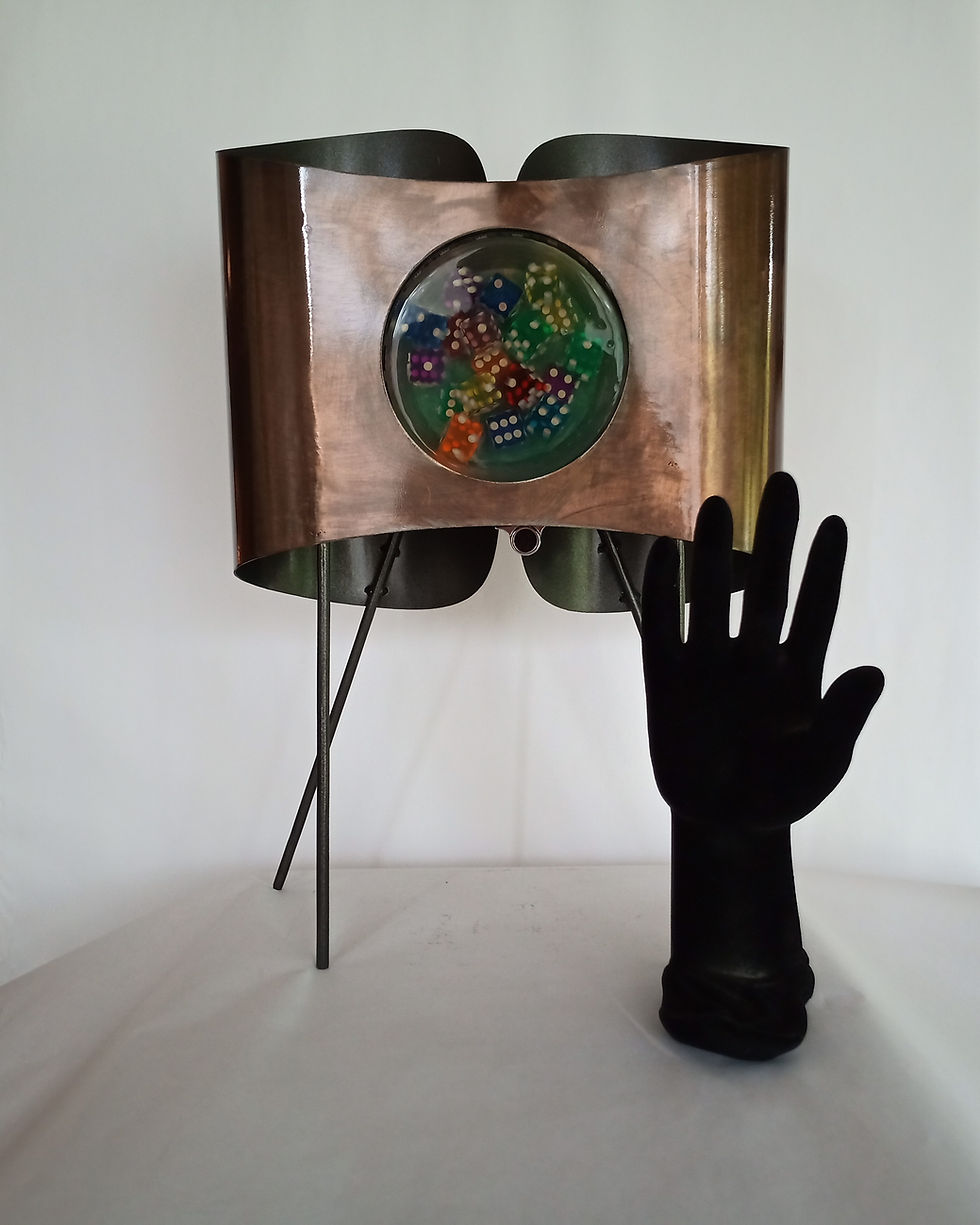 Miniature : sculptures lumineuses atelier fabrice artiste contemporain alea jacta est 4