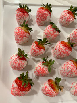 White Chocolate Covered Strawberries