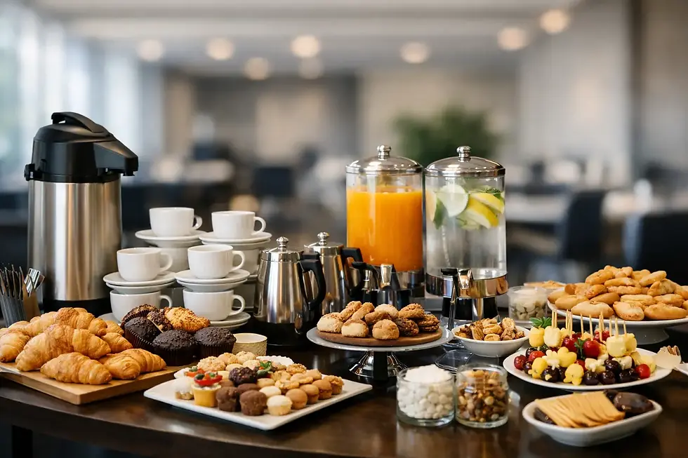 Mesa de café para evento: como acertar