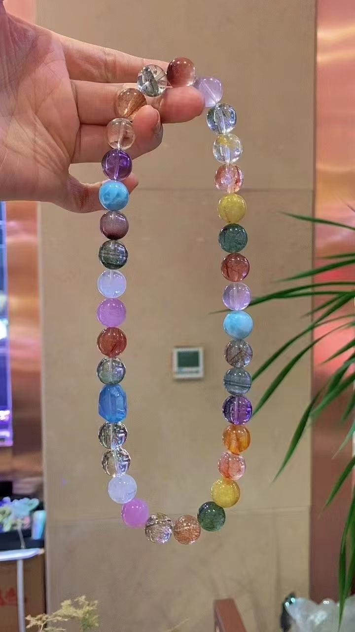Emotional Healing Crystal Necklace – Color Therapy Edition