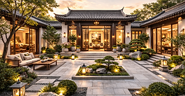 Feng Shui compass used to analyze home qi flow and spatial harmony