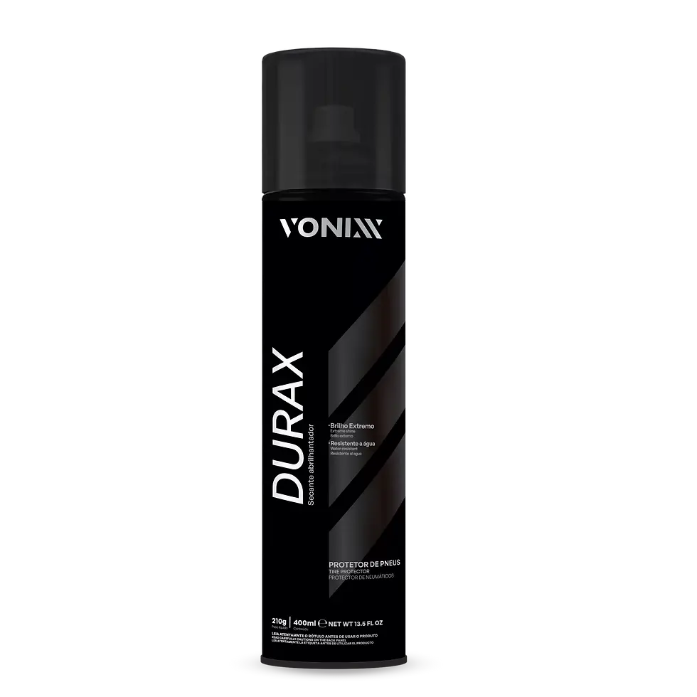 Silicone para pneus Durax Vonixx em spray com acabamento brilhante