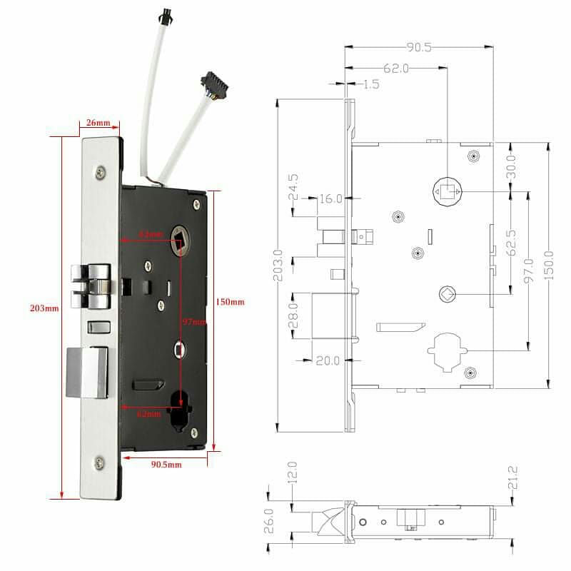 Thumbnail: JCH 118 RFID Hotel Door Lock