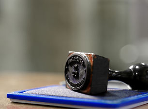 Rubber Stamp with Handle