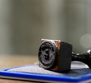 Rubber Stamp with Handle