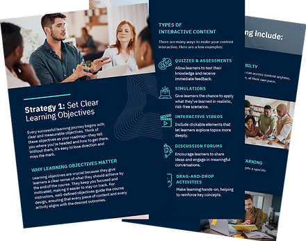 Cover page of an eBook titled '10 Strategies for Effective Online Learning.'