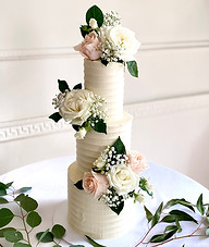 Katie and Dan's buttercream cake