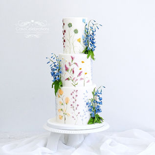 3 tiered wedding cake