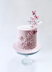 Pink Butterfly Cake