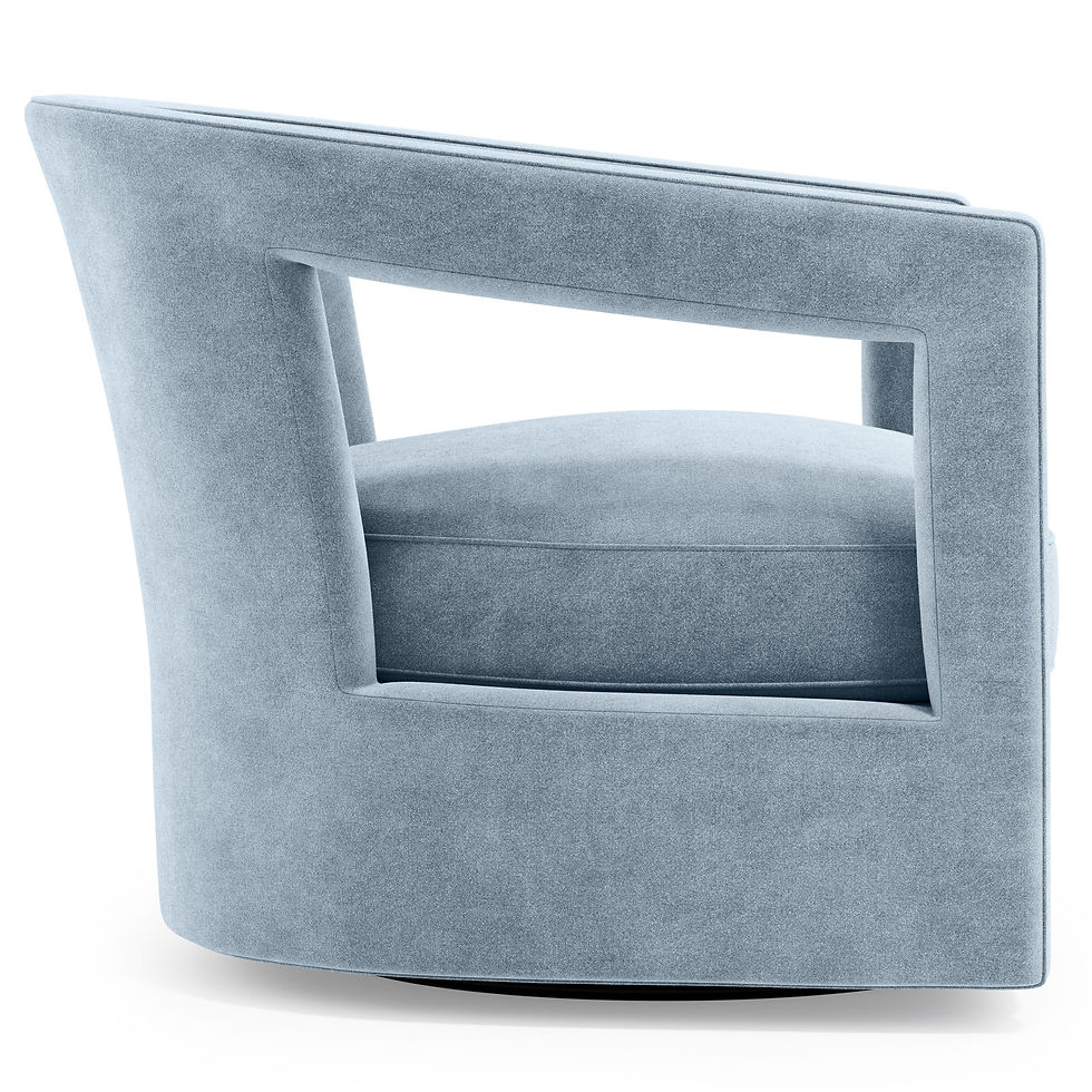 Thumbnail: Alana Fabric Swivel Chair