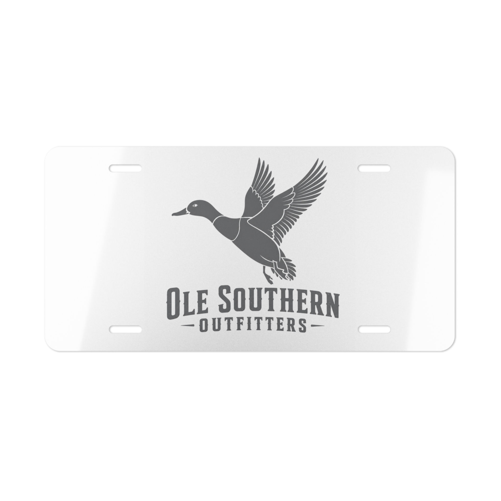 Metal Vanity Plate — Ole Southern Outfitters Duck Logo