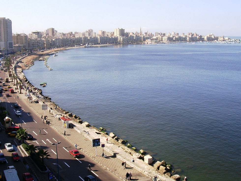 Alexandria's Mediterranean Corniche