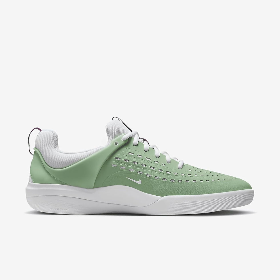 Thumbnail: Nike SB Zoom Nyjah 3 Skate Shoes (DJ6130-300, Enamel Green/Enamel Green/White/W