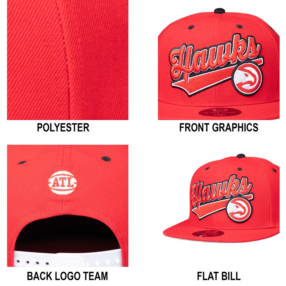Miniaturbild: Ultra Game NBA Official Youth 8-20 Snap Back 3D Embroidered Team Logo Basebal...
