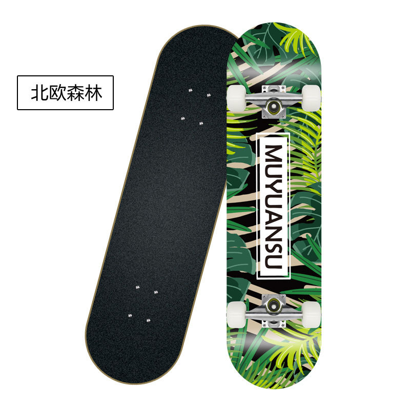 Thumbnail: Factory Direct Skateboard Four-wheel Double Rocker Maple Board Professional Boa