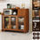 Miniatura: Wanteng Sideboard Cabinet Tea Cabinet Solid Wood Living Room Storage Cabinet Mu