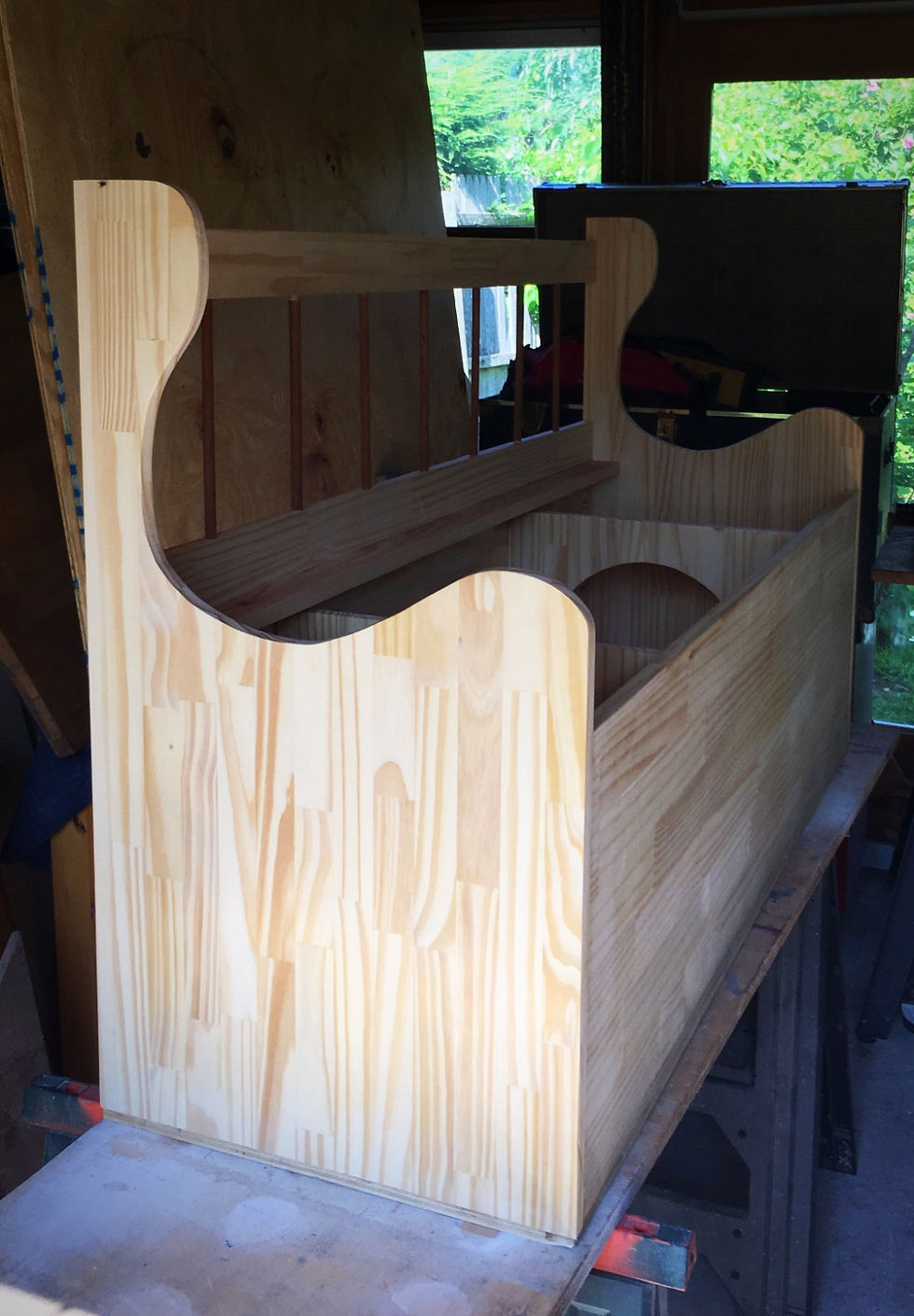 Bench Litter Box Progress Photo | Reclaimed Wood | Pet Furniture | Woodworking Craftsmen | Simple By Lacey