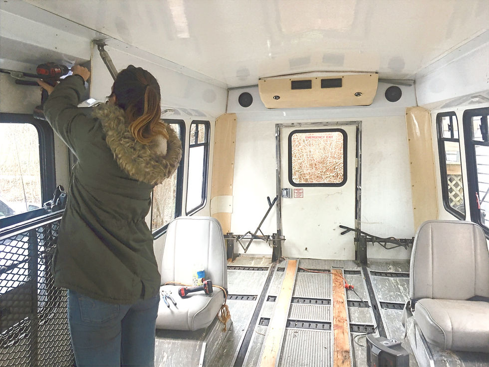 Tiny Home Bus Gutting | First Day Demo | Gutting | Tiny Home | Tiny Home Living | Simple By Lacey