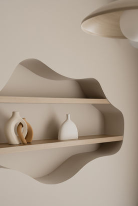 Bespoke partition detail featuring smooth curves and precise architectural edges.