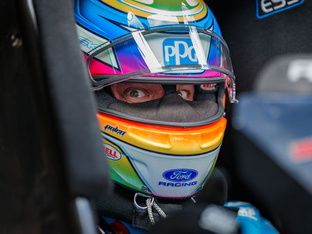 Austin Prock in the PPG nitro Mustang funny car