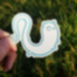sticker chantôme transparent