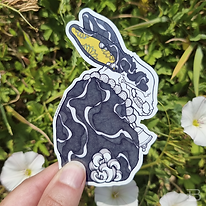 sticker lapin paques