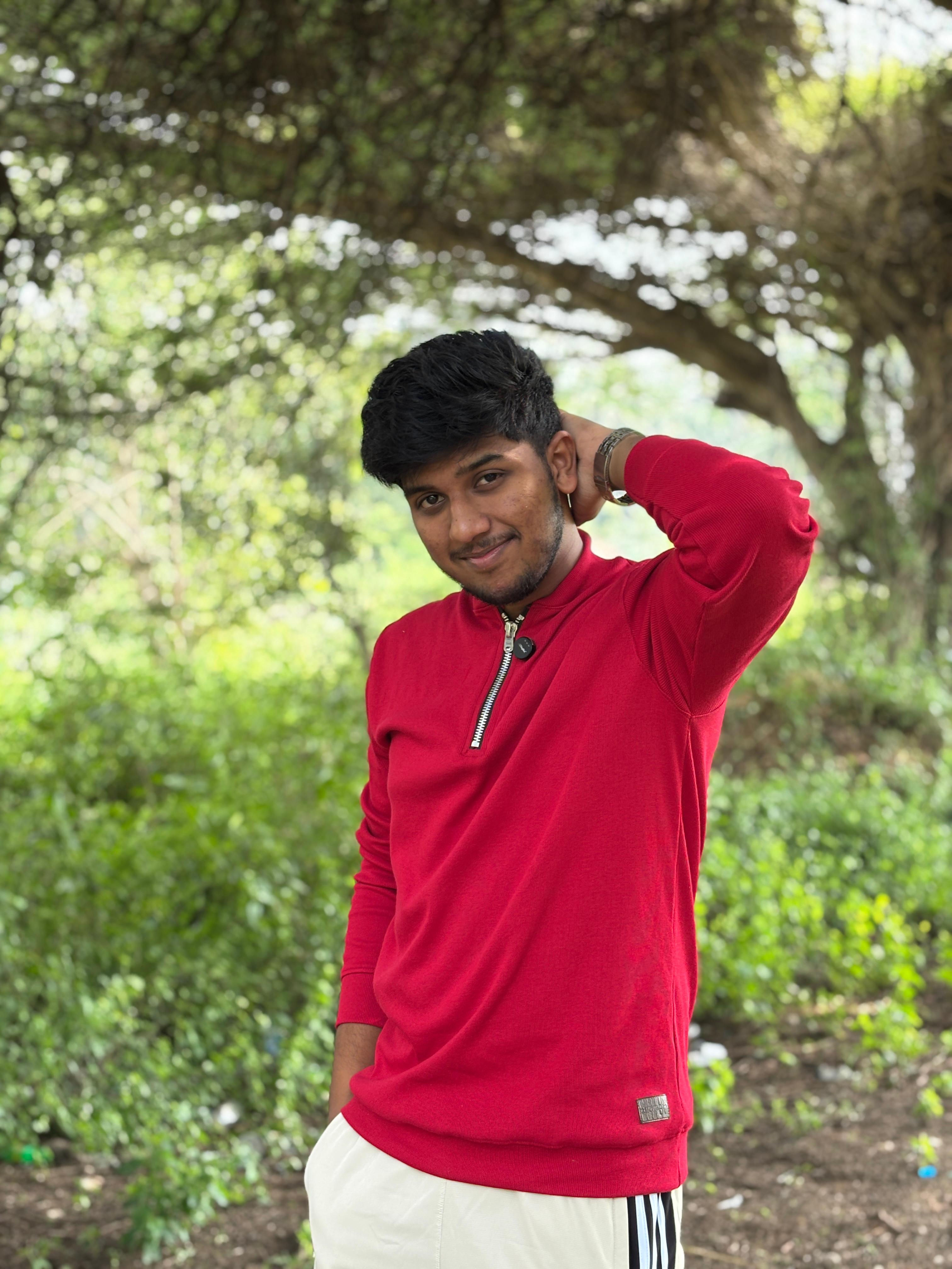 Red Zipper Sweatshirt