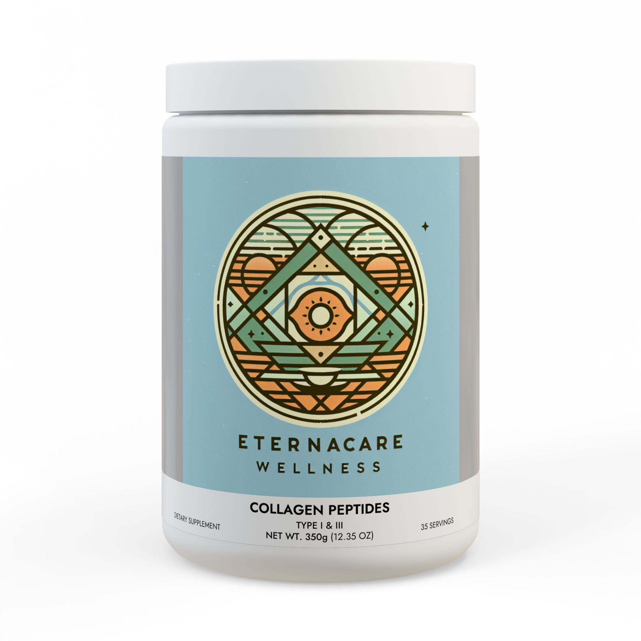 Collagen Peptides Type I & III Supplement (350g, 12.3oz)