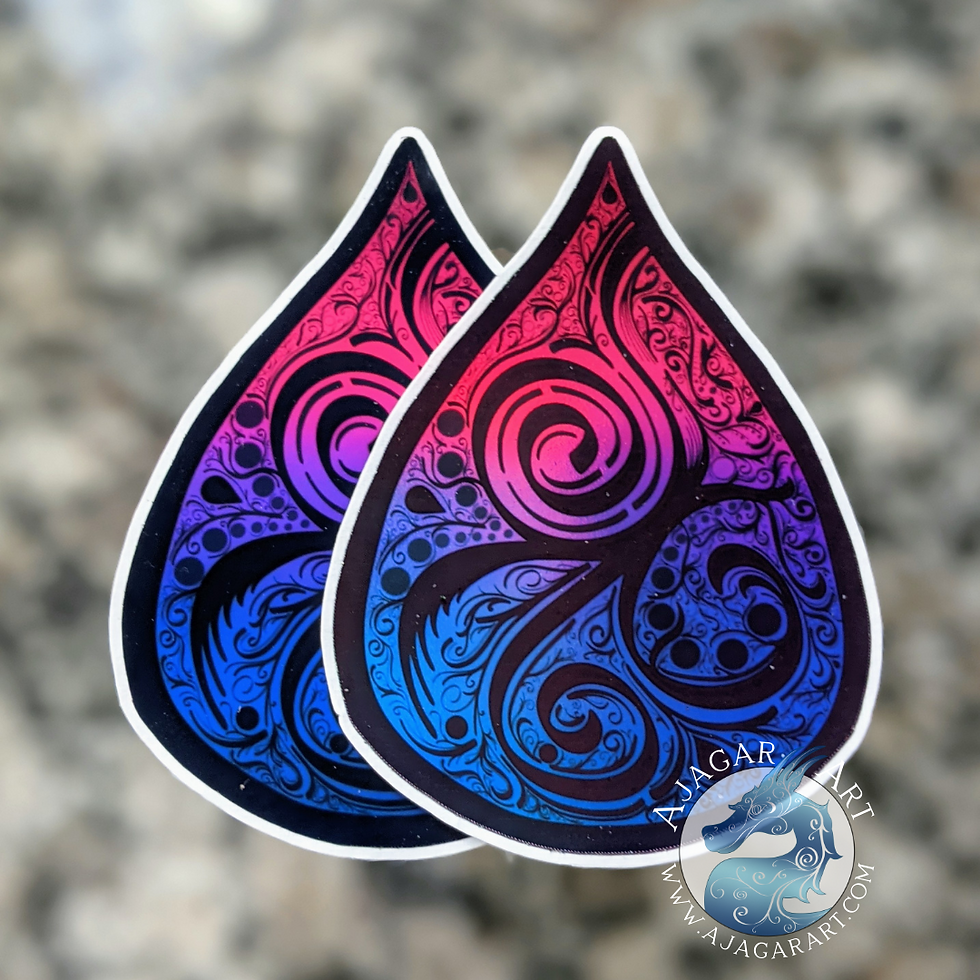 Thumbnail: Bisexual Pride Drop Sticker