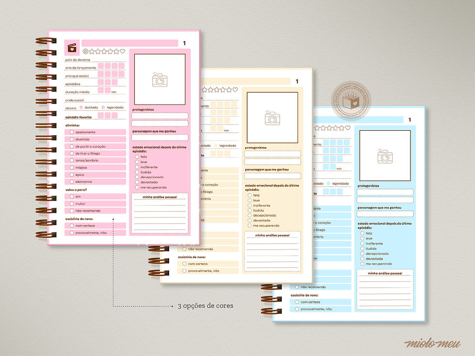 Miniatura: Caderno de Doramas