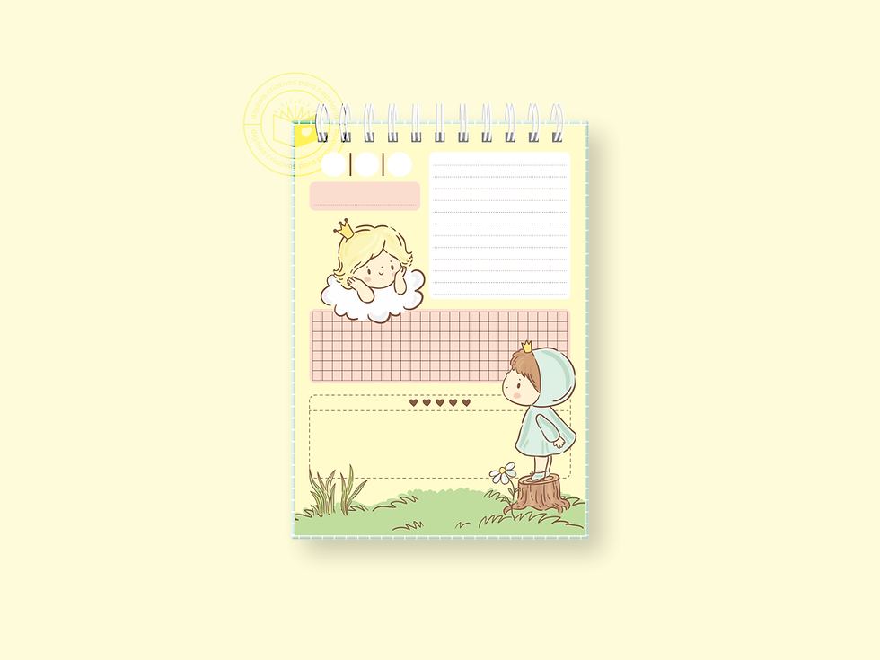 Miniatura: Bloco Spring Princess A4 (sem borda)