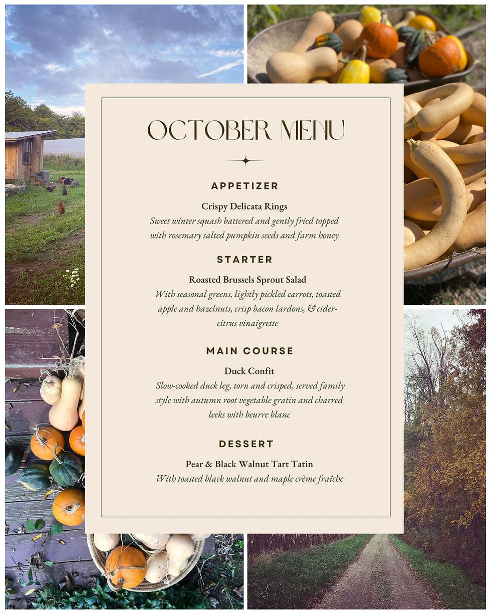 Provecho's Forest Garden Supper - October
