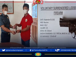 Man in Tanudan, Kalinga surrenders loose firearm 