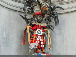 The world's famous "Little Pissing Man" in Belgium becomes an unlikely ambassador of Cordilleran culture after wearing Ifugao inspired costume