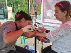 Tinglayan students get formal instruction on doing traditional tattoo